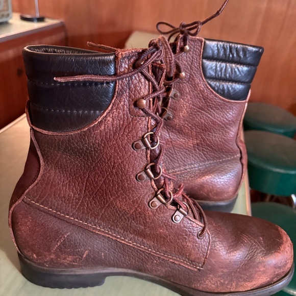 Vintage Mens Irish Setter 10" Insulated Soft Toe Leather Boots Size 12 D - Picture 7 of 12